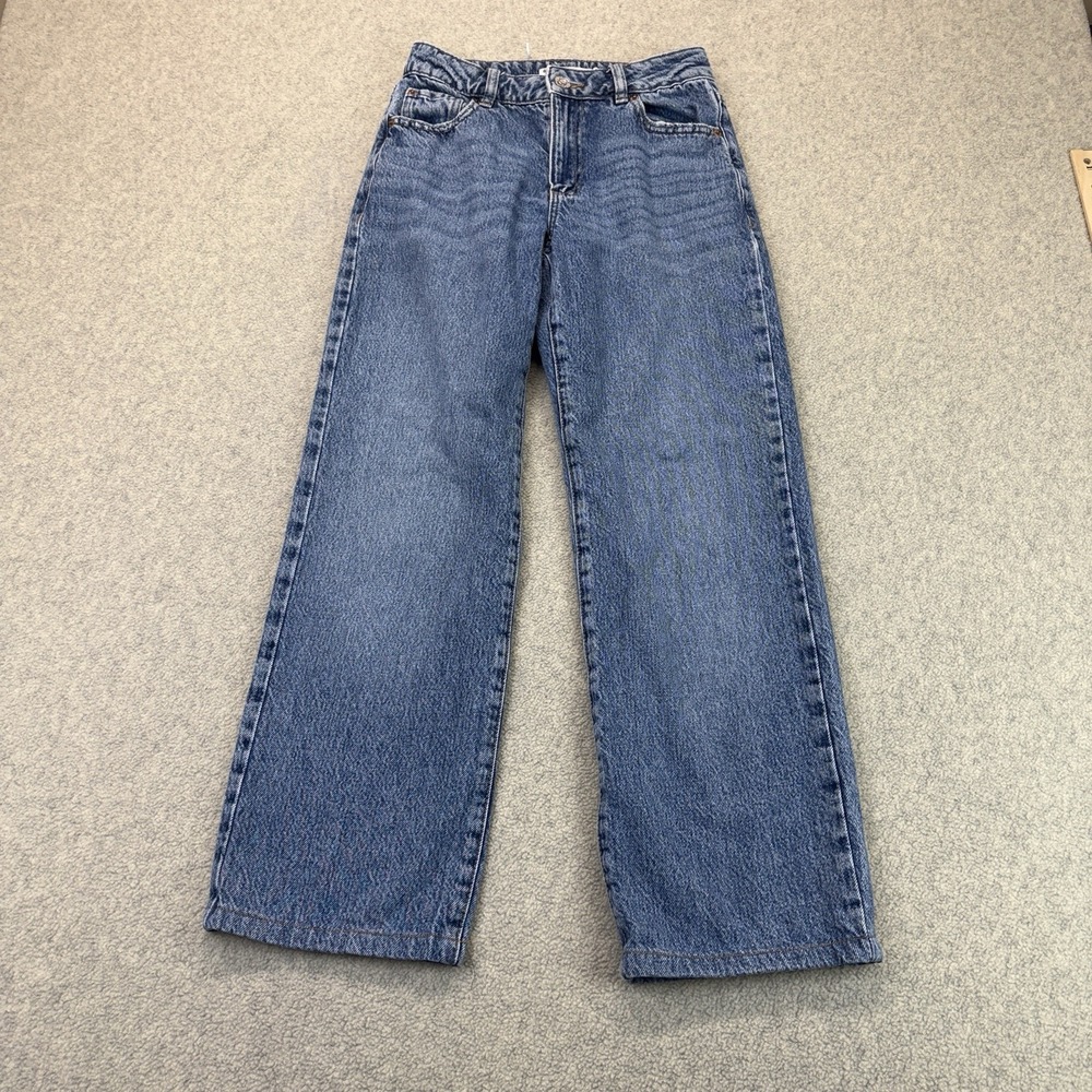 Garage Denim Drew Anness 90s Straight Jeans Womens 0 24 High Rise Blue